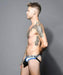 Andrew Christian Jock Almost Naked Retro Brief Jockstrap Black 91535 52 - SexyMenUnderwear.com