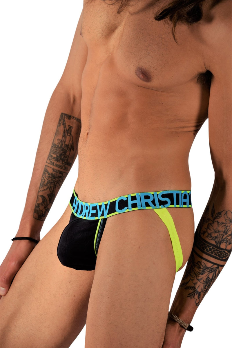 Andrew Christian Jock CoolFlex Active Show-it Jockstrap Black 91000 12 - SexyMenUnderwear.com