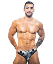 Andrew Christian Jock Massive Optic Brief Jockstrap Black 90911 27 - SexyMenUnderwear.com