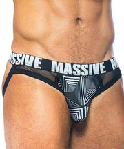 Andrew Christian Jock Massive Optic Brief Jockstrap Black 90911 27 - SexyMenUnderwear.com