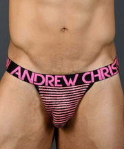 Andrew Christian Jock Neon Paradise Jockstrap Stripped Pink 91047 15 - SexyMenUnderwear.com