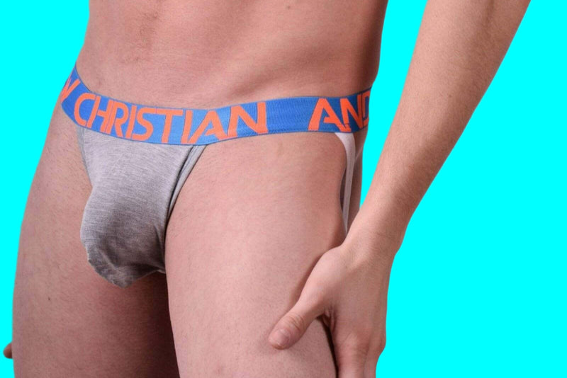 Andrew Christian Jocks Almost Naked Premium Jockstrap Grey 90936 3 - SexyMenUnderwear.com