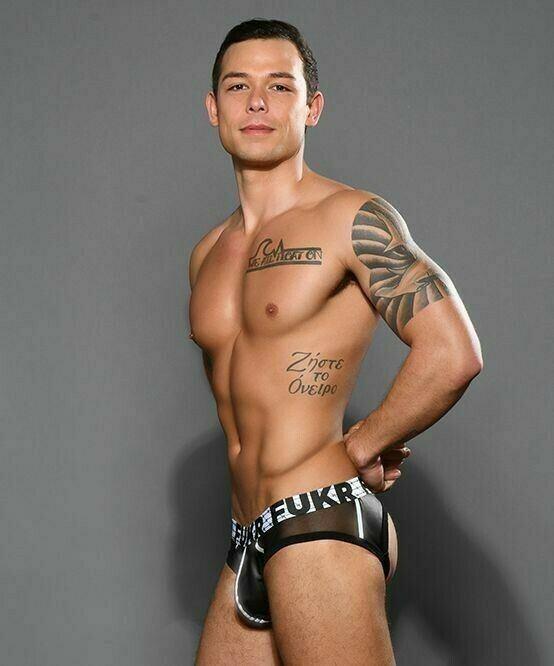 Andrew Christian Jockstrap FUKR Reflective Mesh Thong-Jock Combo 92179 46 - SexyMenUnderwear.com