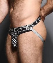 Andrew Christian Jockstrap Metallic Zebra Brief Jock 92294 61 - SexyMenUnderwear.com