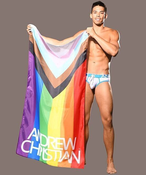 ANDREW CHRISTIAN Lettering Gay Pride Diversity Flag 150 cm x 90 cm - SexyMenUnderwear.com