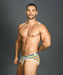 Andrew Christian Pride Rainbow Strip Briefs XS 91013 24 - SexyMenUnderwear.com