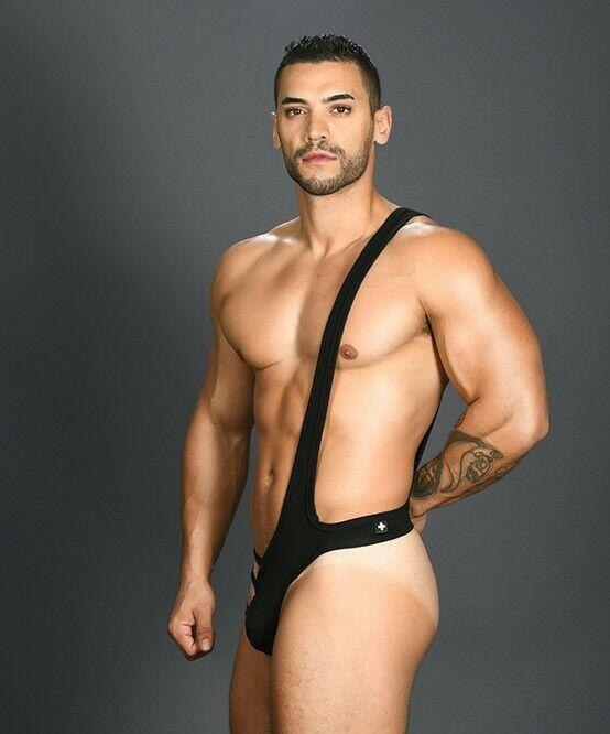 Andrew Christian Singlet Entice One Piece Sling Ttring Sleek Black 91024 20 - SexyMenUnderwear.com