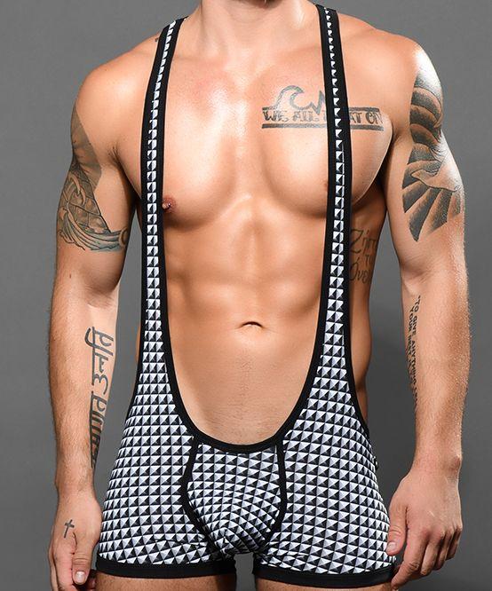 Andrew Christian Singlet Shimering Stud Sparkly Silver 92216 38 - SexyMenUnderwear.com