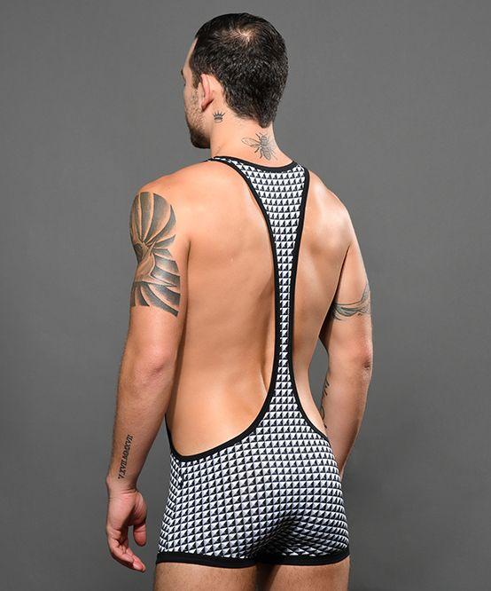 Andrew Christian Singlet Shimering Stud Sparkly Silver 92216 38 - SexyMenUnderwear.com