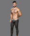 Andrew Christian Sporty Legging Active Hang-Free Pouch Charcoal 92700