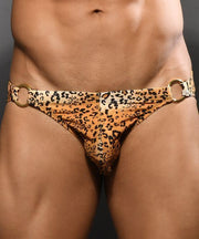 Andrew Christian Swim Brief Leopard Ring Stretch Bikini Briefs 7945 - SexyMenUnderwear.com