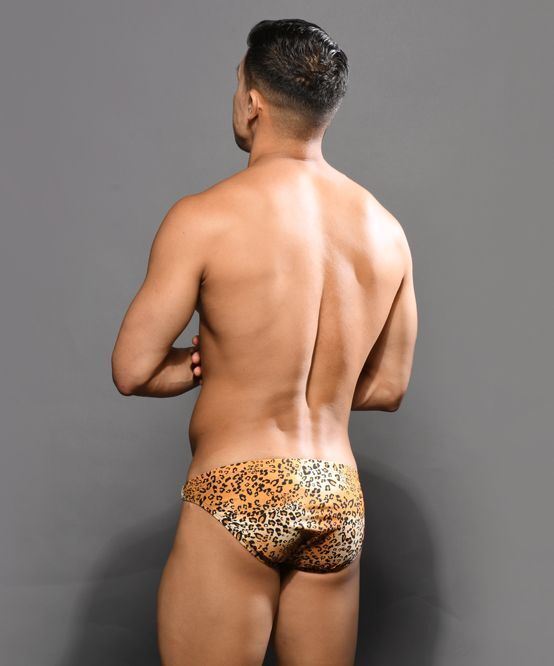 Andrew Christian Swim Brief Leopard Ring Stretch Bikini Briefs 7945 - SexyMenUnderwear.com