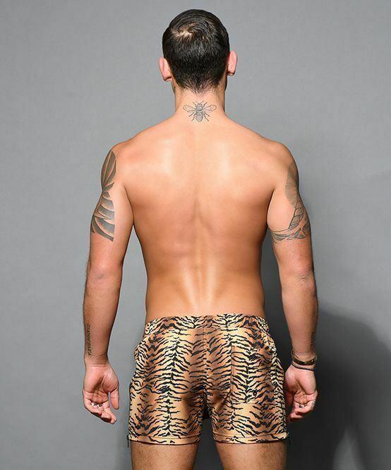 Body Brazil Hidden Tiger Zipper Shorts