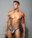 Andrew Christian Thong GUNMENTAL Edition Almost Naked Pouch 91949 47 - SexyMenUnderwear.com