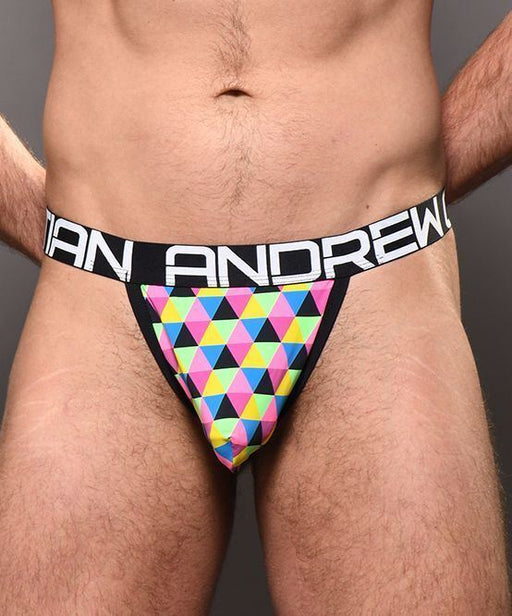 Andrew Christian Thongs Angles Y-Back Thong Geometric Pouch 92751 71 - SexyMenUnderwear.com