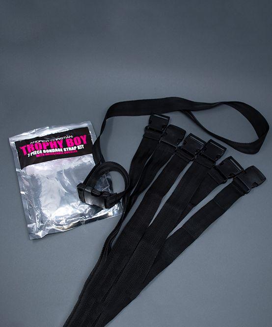Andrew Christian Trophy Boy 7-piece Strap Lit Adjustable O/S 39 - SexyMenUnderwear.com