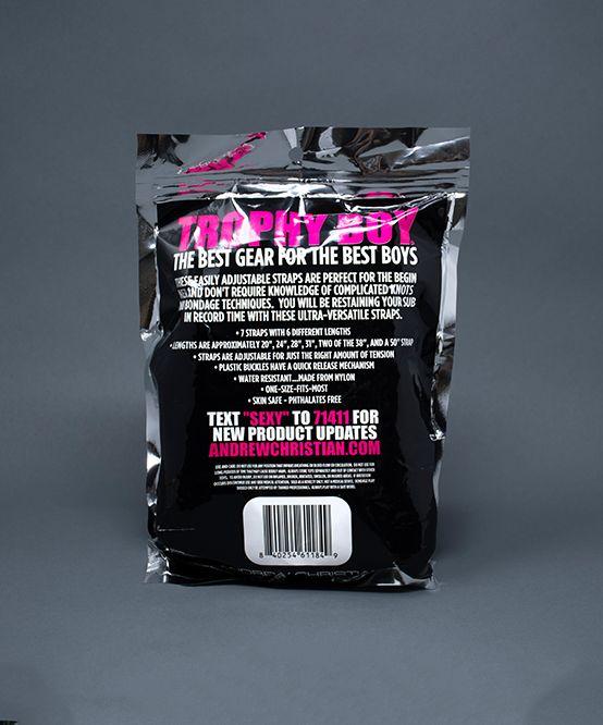Andrew Christian Trophy Boy 7-piece Strap Lit Adjustable O/S 39 - SexyMenUnderwear.com