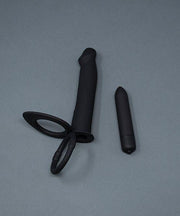 Andrew Christian Trophy Boy DP Vibrator C-Ring 10 Speed Vibrating Bullet Dildo 42 - SexyMenUnderwear.com