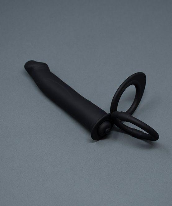 Andrew Christian Trophy Boy DP Vibrator C-Ring 10 Speed Vibrating Bullet Dildo 42 - SexyMenUnderwear.com