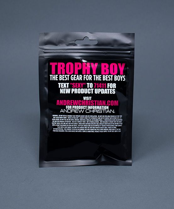 Andrew Christian Trophy boy Spiked Nipple clamp with weight 8853-43 - SexyMenUnderwear.com