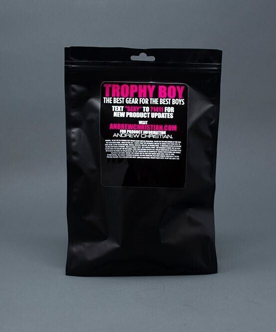 Andrew Christian Trophy Boy Stretchy C-Cage Easy-To-Grip Grey 8768 41 - SexyMenUnderwear.com