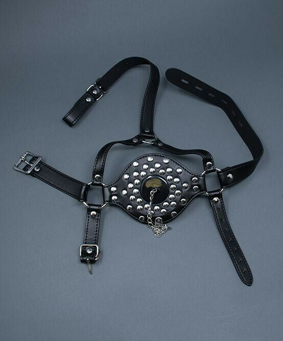ANDREW CHRISTIAN Trophy Boy Studded Mouth Gag w/ Hole & Plug 43 - SexyMenUnderwear.com