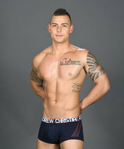 Andrew Christian XS Andrew Christian Boxer Trophy Boy Active Mesh Boxers Navy 91057 42