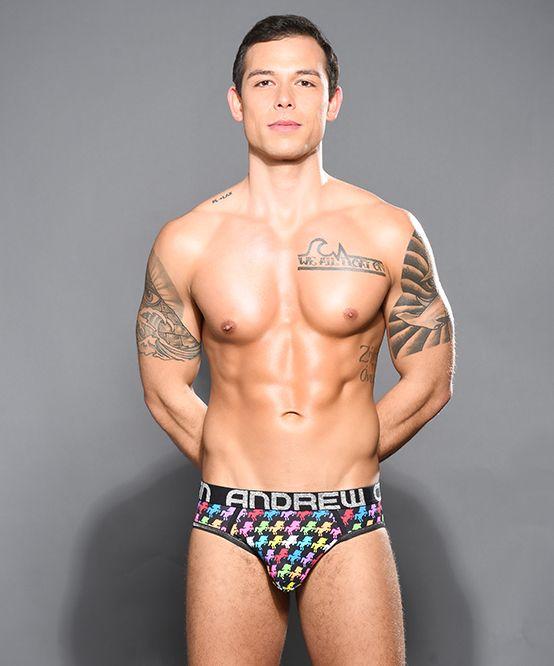 Andrew Cristian Brief Unicorn Majestic Rainbow Fashion Slip 92057 32 - SexyMenUnderwear.com