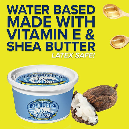 BOY BUTTER H20 Water-Based Lubricant Organic Shea Butter & VitamineE 8oz 1 - SexyMenUnderwear.com