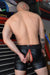 BREEDWELL 3-Pockets Shorts Leather-Look DOMINATOR Short With Reversible Zipper Red 19 - SexyMenUnderwear.com