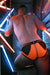 BREEDWELL Akira Brief 3M Reflector Sheer Inset Neon Orange 38 - SexyMenUnderwear.com