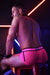 BREEDWELL AXEL Brief Sheer Mesh Leg & Back Panels Neon Pink Briefs 24 - SexyMenUnderwear.com