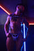 BREEDWELL Body Harness Hybred With Removable Center Straps Grey - SexyMenUnderwear.com