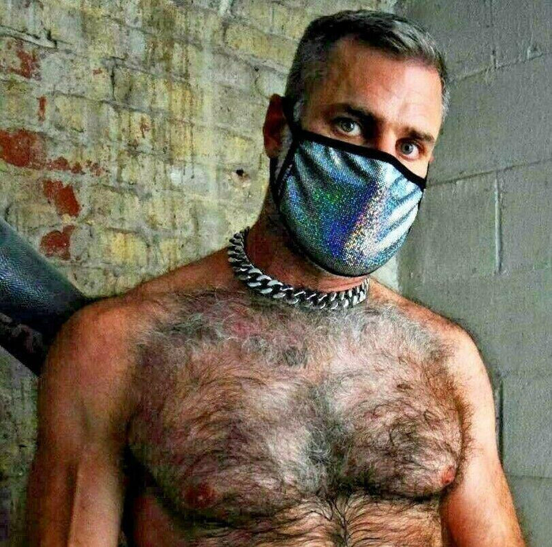 BREEDWELL CYBER Fashion Face Masks Velvet Party Masque Gasoline 9 - SexyMenUnderwear.com