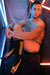 BREEDWELL DayCrawler Long Socks Soft Nylon in Neon Orange 13B - SexyMenUnderwear.com