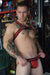 BREEDWELL HARNESS VOYEUR WITH REMOVABLE CENTER O-RINGS STRAP RED 29 - SexyMenUnderwear.com
