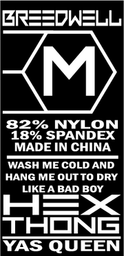 BREEDWELL HEX Thong Sheer Mesh Panels Knit Jersey Stretchy Thongs Black 21 - SexyMenUnderwear.com