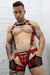 BREEDWELL Hybred Body-Harness Adjustable Straps With Double O-Rings Red - SexyMenUnderwear.com