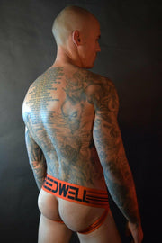 BREEDWELL Jock Old-School Woven Jockstrap CUMDUMP Classic Orange 4 - SexyMenUnderwear.com