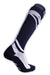 BREEDWELL Knee Socks HYBRED Bold Logo Lined Angled Black Sock - SexyMenUnderwear.com