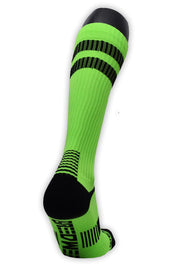 BREEDWELL Knee Socks LOGO Blacklight UV Reactive Green Neon Sock 14 - SexyMenUnderwear.com