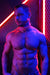 BREEDWELL Pink Neon Collar POUNDTOWN LED-9 Colors Soft Knit Laser-Cut Leather - SexyMenUnderwear.com