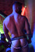 BREEDWELL RAVE LEGSTRAP JOCK SYSTEM 9 LED COLORS WHITE POUCH 11 - SexyMenUnderwear.com