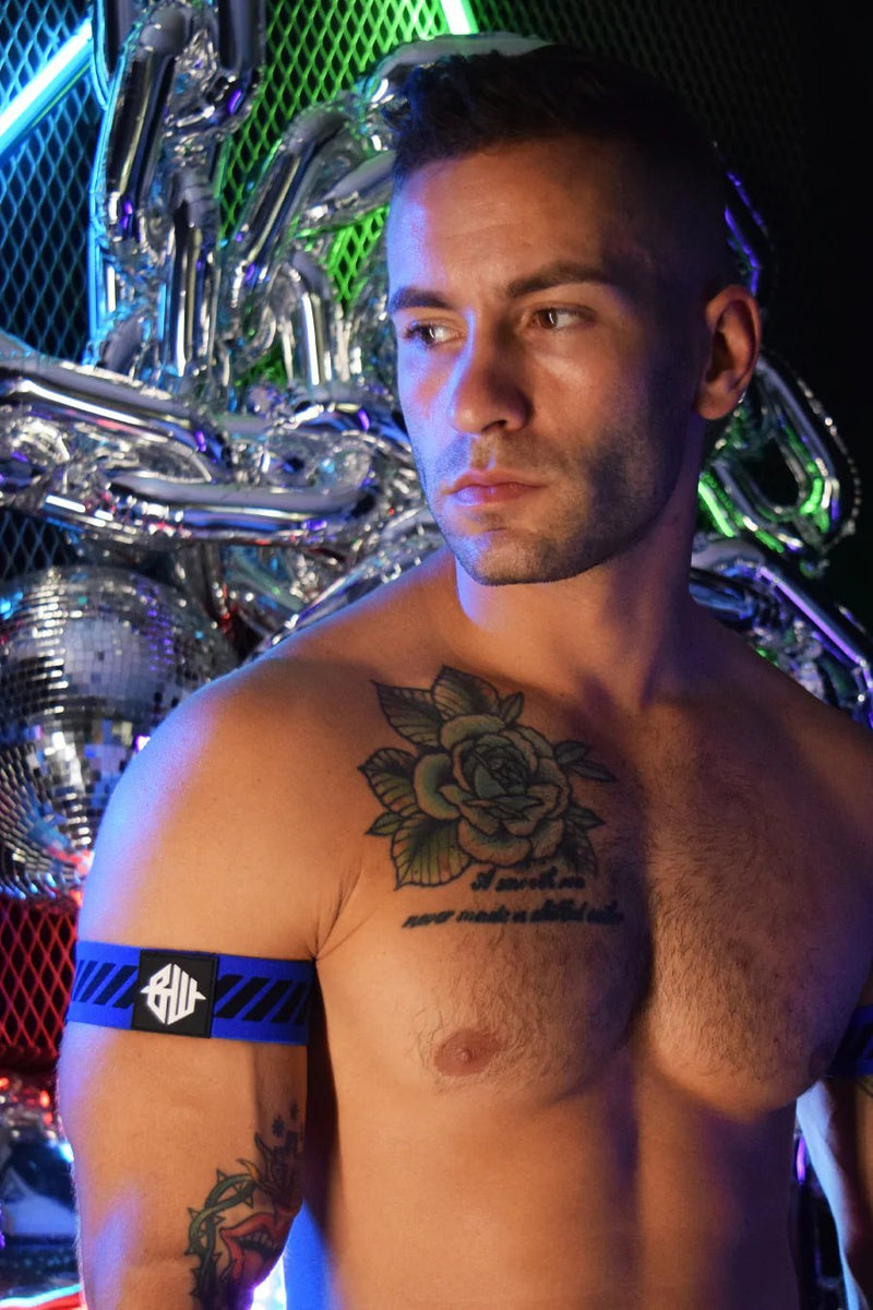 BREEDWELL Reversible Armbands Magnum Blue (1) 36 - SexyMenUnderwear.com