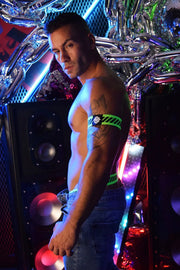 BREEDWELL Reversible Armbands Magnum Neon Green (1) 36 - SexyMenUnderwear.com
