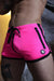 BREEDWELL Short Exposer Circuit 2-Pockets Full Front-to-Back Zipper Neon Pink - SexyMenUnderwear.com