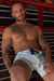 BREEDWELL Short PROWLER Perforated Faux Leather Sporty Look Silver Shorts 22 - SexyMenUnderwear.com