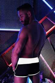 BREEDWELL Short Remix Cruiser Circuit Inside Hidden Pocket Short Black 26 - SexyMenUnderwear.com