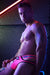 BREEDWELL SIDE-CUT BRIEF REFLECTOR WITH TWO D-RINGS NEON PINK BRIEFS 29 - SexyMenUnderwear.com