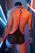 BREEDWELL Singlet Daycrawler 3D Rubberized Chevron Bodysuit Neon Pink - SexyMenUnderwear.com